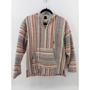 Beach Life‎ Ladrft Poncho Multicolor Hoodie Beach Bohocore, Men's X-Small NWOT